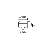 Gardinia Aluminium-Vorhangschienen Set 1-Lauf LUNA weiß weiß 160 cm