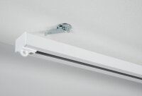 Gardinia Aluminium-Vorhangschienen Set 1-Lauf LUNA weiß weiß 200 cm