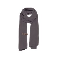 Knit Factory Liv Schal 200x40 cm Glatt Anthrazit