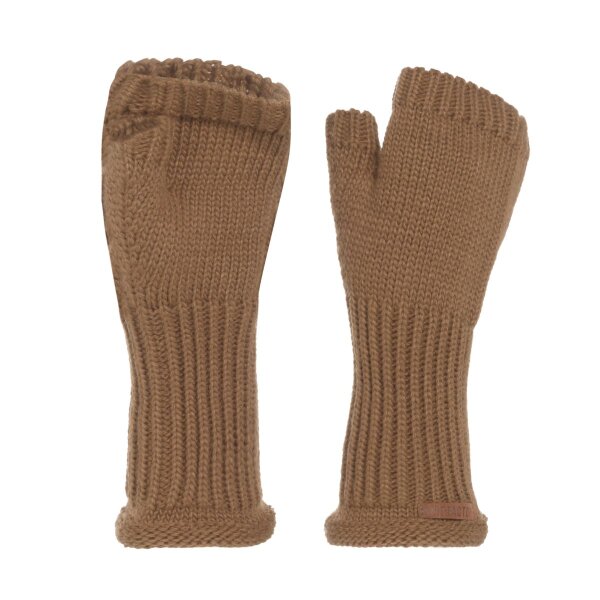Knit Factory Cleo Handschuhe One Size Glatt Braun