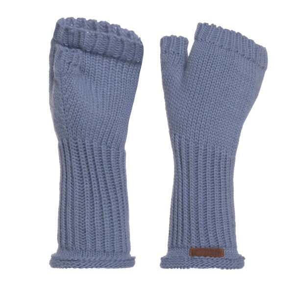 Knit Factory Cleo Handschuhe One Size Glatt Hellblau