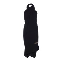 Knit Factory Liv Pareo 180x130 cm Glatt Schwarz