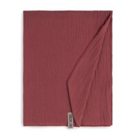 Knit Factory Liv Pareo 180x130 cm Glatt Rot
