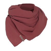 Knit Factory Liv Pareo 180x130 cm Glatt Rot