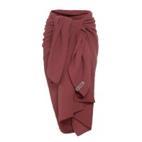 Knit Factory Liv Pareo 180x130 cm Glatt Rot