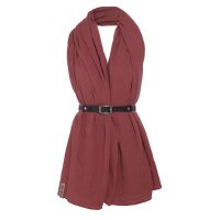 Knit Factory Liv Pareo 180x130 cm Glatt Rot