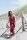 Knit Factory Liv Pareo 180x130 cm Glatt Rot