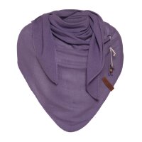 Knit Factory Lola DreiecksSchal 190x85 cm Glatt Lila