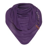 Knit Factory Lola DreiecksSchal 190x85 cm Glatt Lila