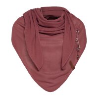 Knit Factory Lola DreiecksSchal 190x85 cm Glatt Rot