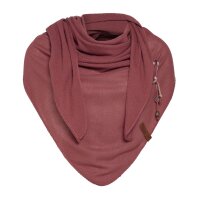 Knit Factory Lola DreiecksSchal 190x85 cm Glatt Rot