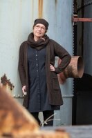 Knit Factory Luna Strickjacke 36/38 Glatt Rot