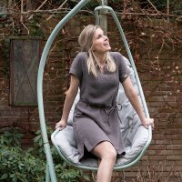Knit Factory Indy Kleid S Glatt Anthrazit