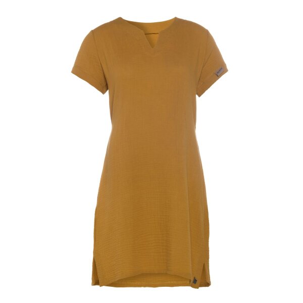 Knit Factory Indy Kleid S Glatt Gelb