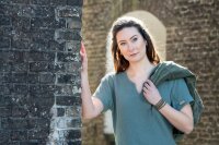 Knit Factory Indy Kleid L Glatt Gelb