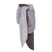 Knit Factory Fay Pareo 180x130 cm Glatt Anthrazit Grau