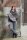 Knit Factory Fay Pareo 180x130 cm Glatt Anthrazit Grau