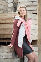 Knit Factory Fay Pareo 180x130 cm Glatt Dunkelblau Hellblau