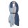 Knit Factory Fay Pareo 180x130 cm Glatt Dunkelblau Hellblau