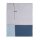 Knit Factory Fay Pareo 180x130 cm Glatt Dunkelblau Hellblau