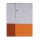 Knit Factory Fay Pareo 180x130 cm Glatt Orange Rot