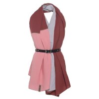 Knit Factory Fay Pareo 180x130 cm Glatt Rot Rosa