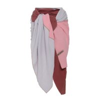 Knit Factory Fay Pareo 180x130 cm Glatt Rot Rosa