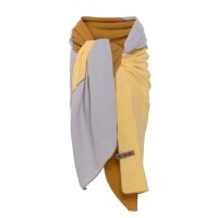 Knit Factory Fay Pareo 180x130 cm Glatt Gelb