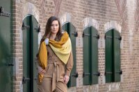 Knit Factory Fay Pareo 180x130 cm Glatt Gelb