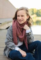 Knit Factory Coco DreiecksSchal 140x60 cm Glatt Rot