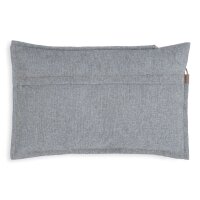 Knit Factory Imre Kissen 60x40 cm Glatt Grau
