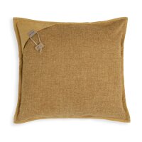 Knit Factory Hope Kissen 50x50 cm Glatt Gelb