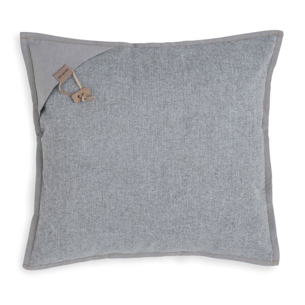 Knit Factory Hope Kissen 50x50 cm Glatt Grau