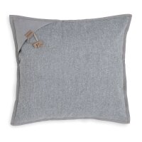 Knit Factory Hope Kissen 50x50 cm Glatt Grau