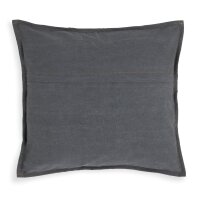 Knit Factory Hope Kissen 50x50 cm Glatt Anthrazit