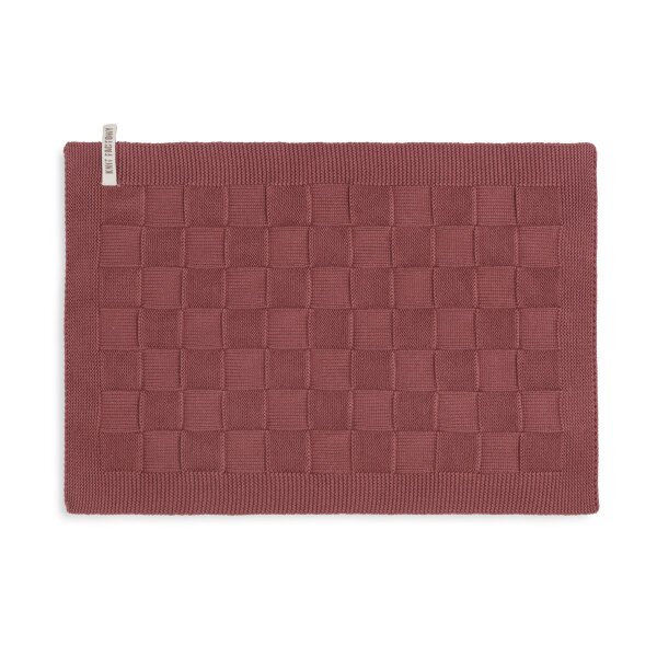 Knit Factory Uni Tischsets 50x30 cm Glatt Rot