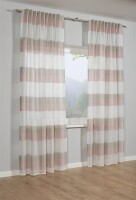 Gardinia Schal mit Gardinenband Etamine altrosa 140 x 245