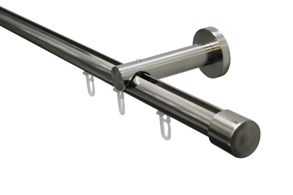 Gardinia ISA 1-Lauf  mit Innenlauf II Ø 20 mm edelstahl-optik 160 cm