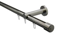 Gardinia ISA 1-Lauf  mit Innenlauf II Ø 20 mm edelstahl-optik 160 cm