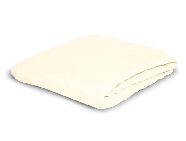 Irisette Kuschel-Jersey Spannbetttuch Vesuv 0012 creme 100 x 200 cm + 90-100 x 200 cm