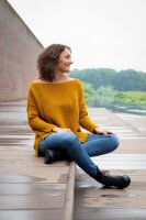 Knit Factory Kylie Pullover 46/54 Glatt Dunkelblau