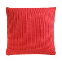 Heckett and Lane  Wafel Kissenbezug 80x80 Fiery Red Uni Fiery-Red