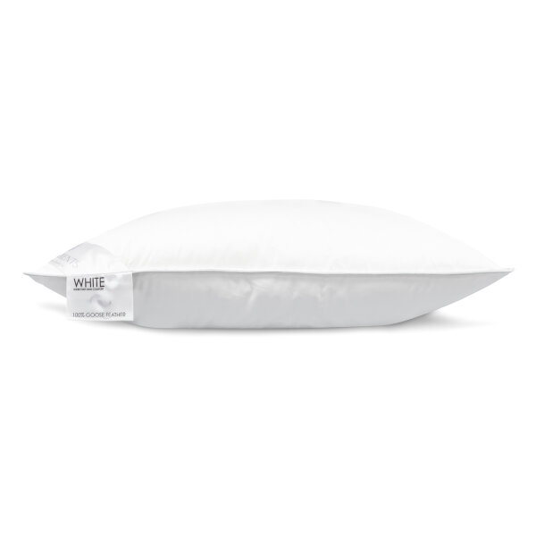 Heckett and Lane  White puntkussen 80/80 100% WGF 1000 Gr, None White-100-WGF