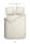 Heckett and Lane Bettwäsche Banda 1 Bettwäsche 200x220cm mit 2 Kopfkissen 60x70cm 100% Baumwolle Mako-Satin Off-White