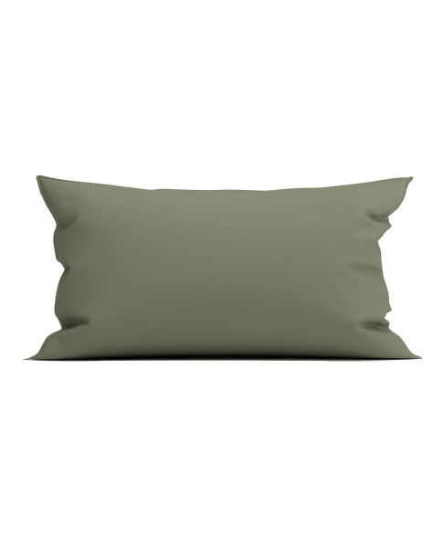 Yellow Perkal Percale Kissenbezug 40x80 Army Green Uni Army-Green