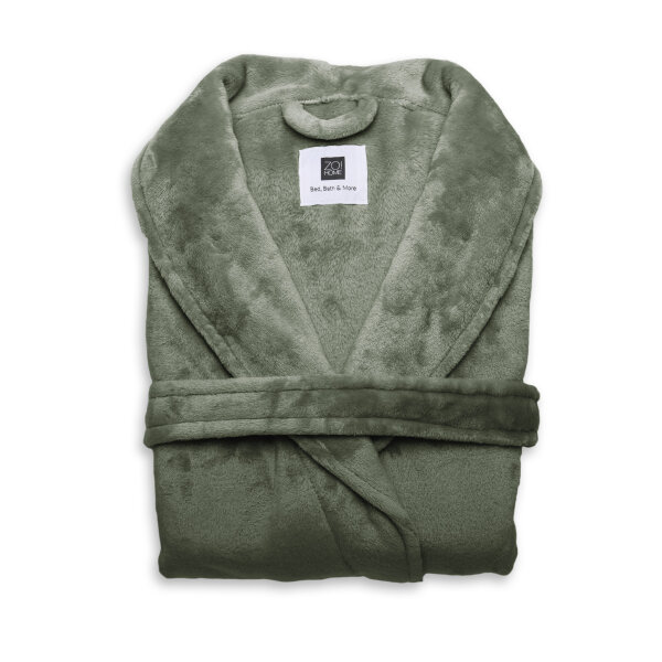 Zo!Home  Cara Bademantel Lang L Olive Green Uni Olive-Green