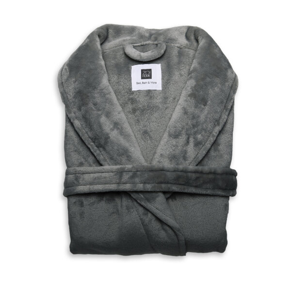 Zo!Home  Cara Bademantel Lang XL Dark Grey Uni Dark-Grey