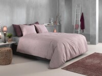 Zo!Home  Lino Bettwäsche 200 Shell Nude Uni...