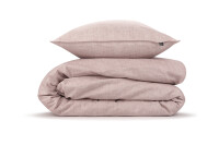 Zo!Home  Lino Bettwäsche 200 Shell Nude Uni Shell-Nude 1 Bettbezug 200x200cm + 2 Kissenbezug 80x80cm