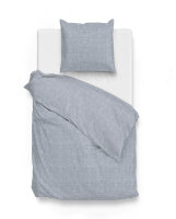 Zo!Home  Lino Bettwäsche 135 Denim Uni Denim 1...